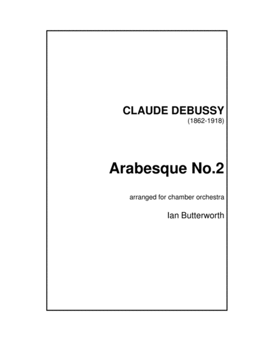 DEBUSSY Arabesque No.2 for chamber orchestra image number null
