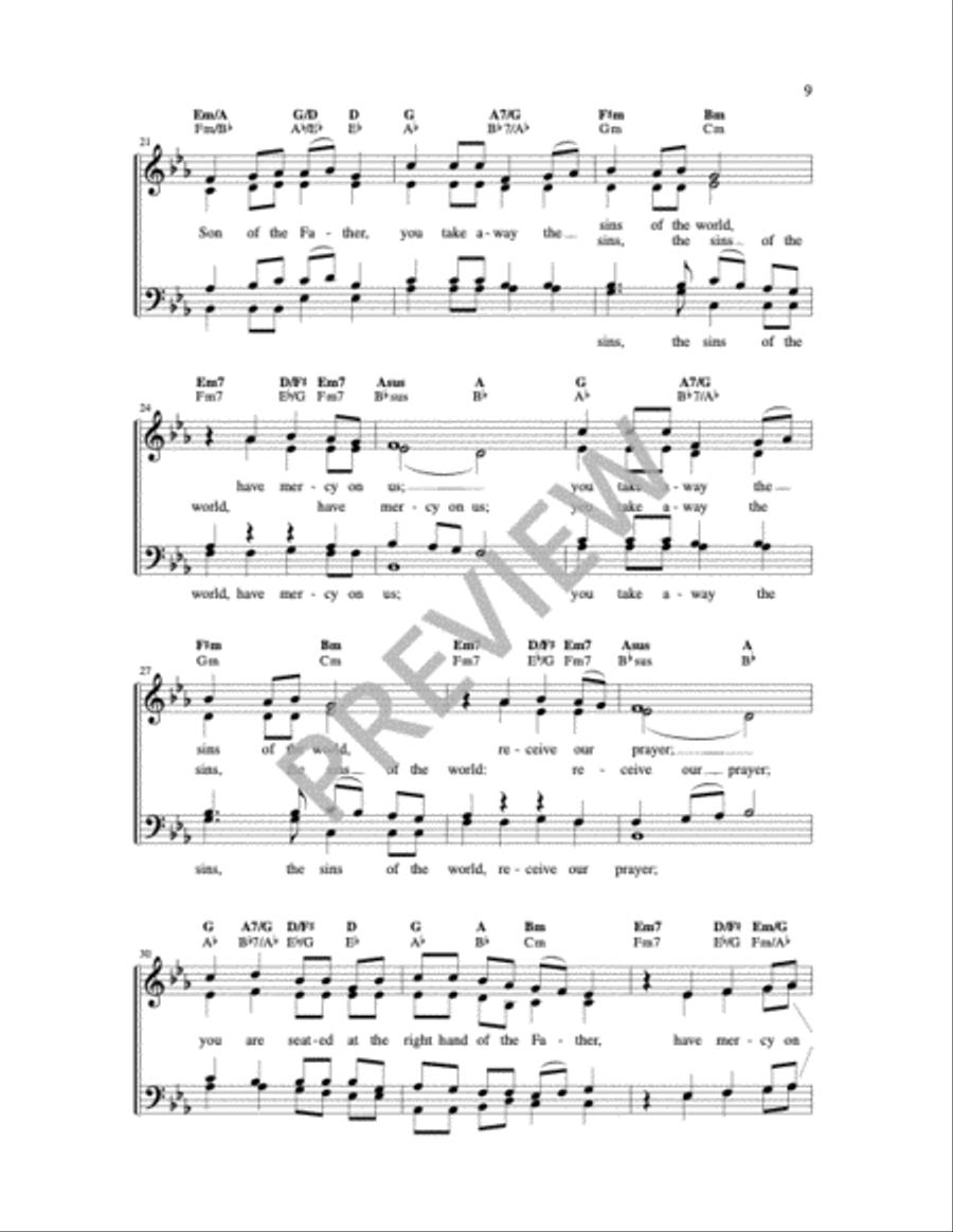 Glory to God-Mass of Wisdom Praise scores gallery preview page 2