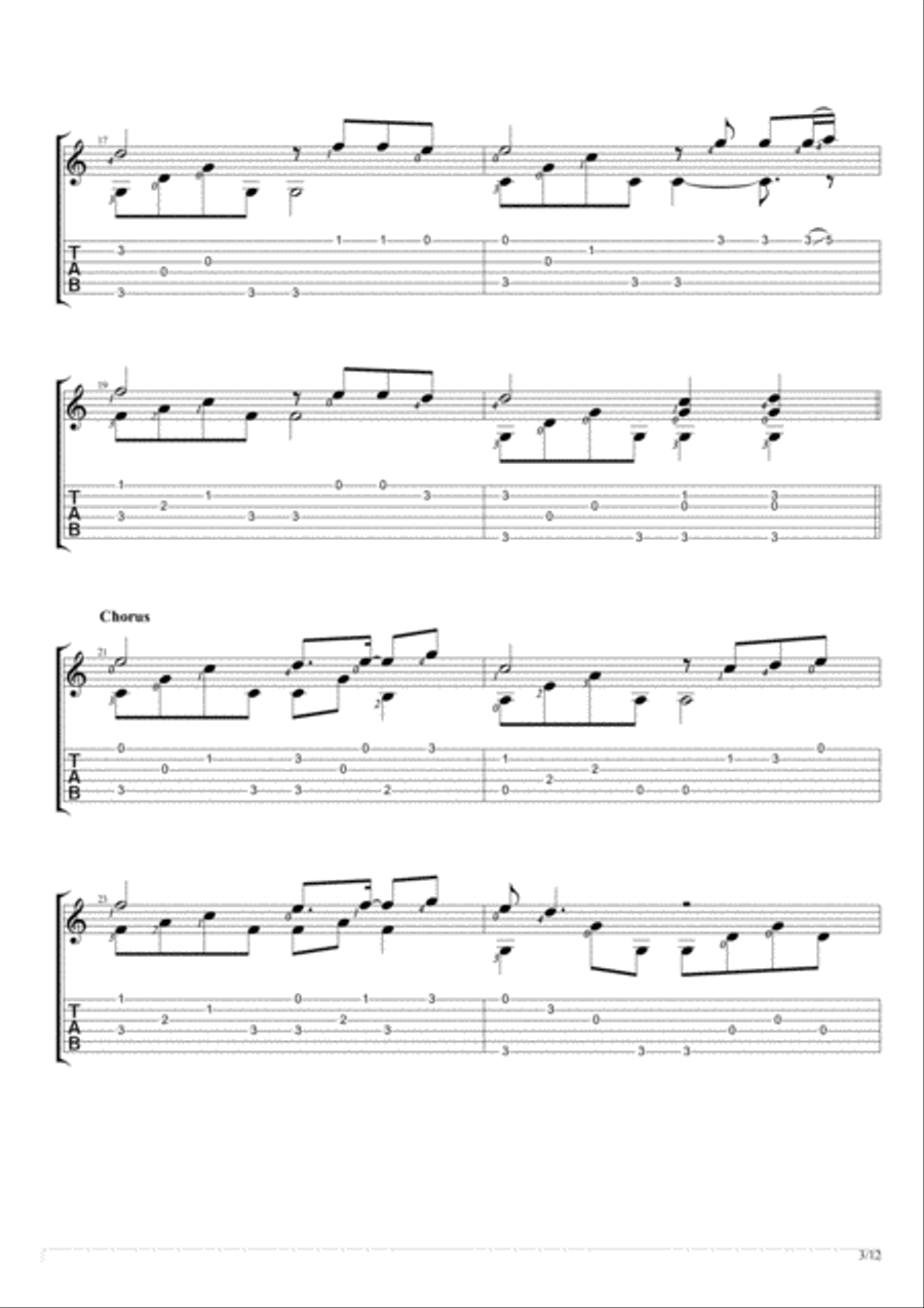 One Moment In Time Electric Guitar scores gallery preview page 3