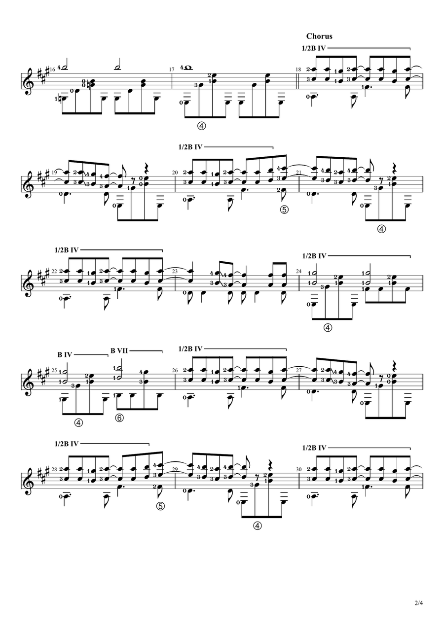 Canta Al Señor (shout To The Lord) Acoustic Guitar scores gallery preview page 2