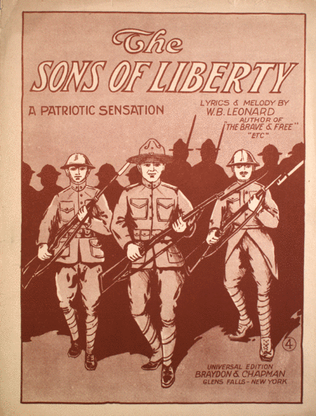 Book cover for The Sons of Liberty. A Patriotic Sensation