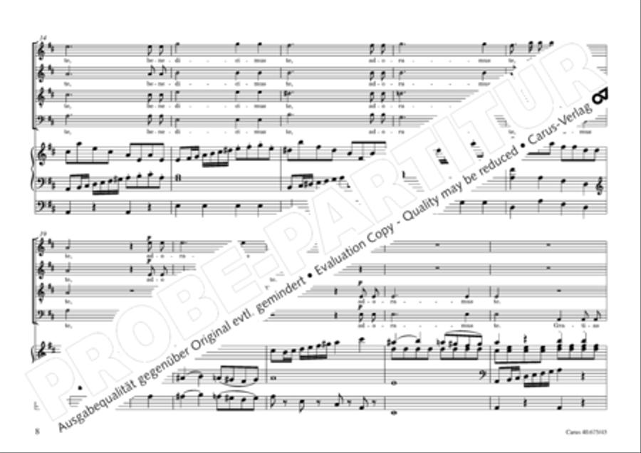 Mass in G Major 4-Part scores gallery preview page 11