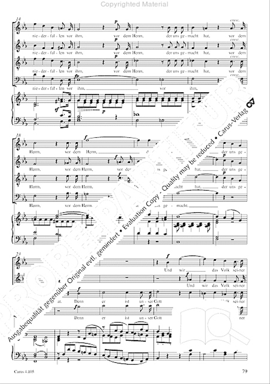 Choral collection Mendelssohn - editionchor Choir scores gallery preview page 80