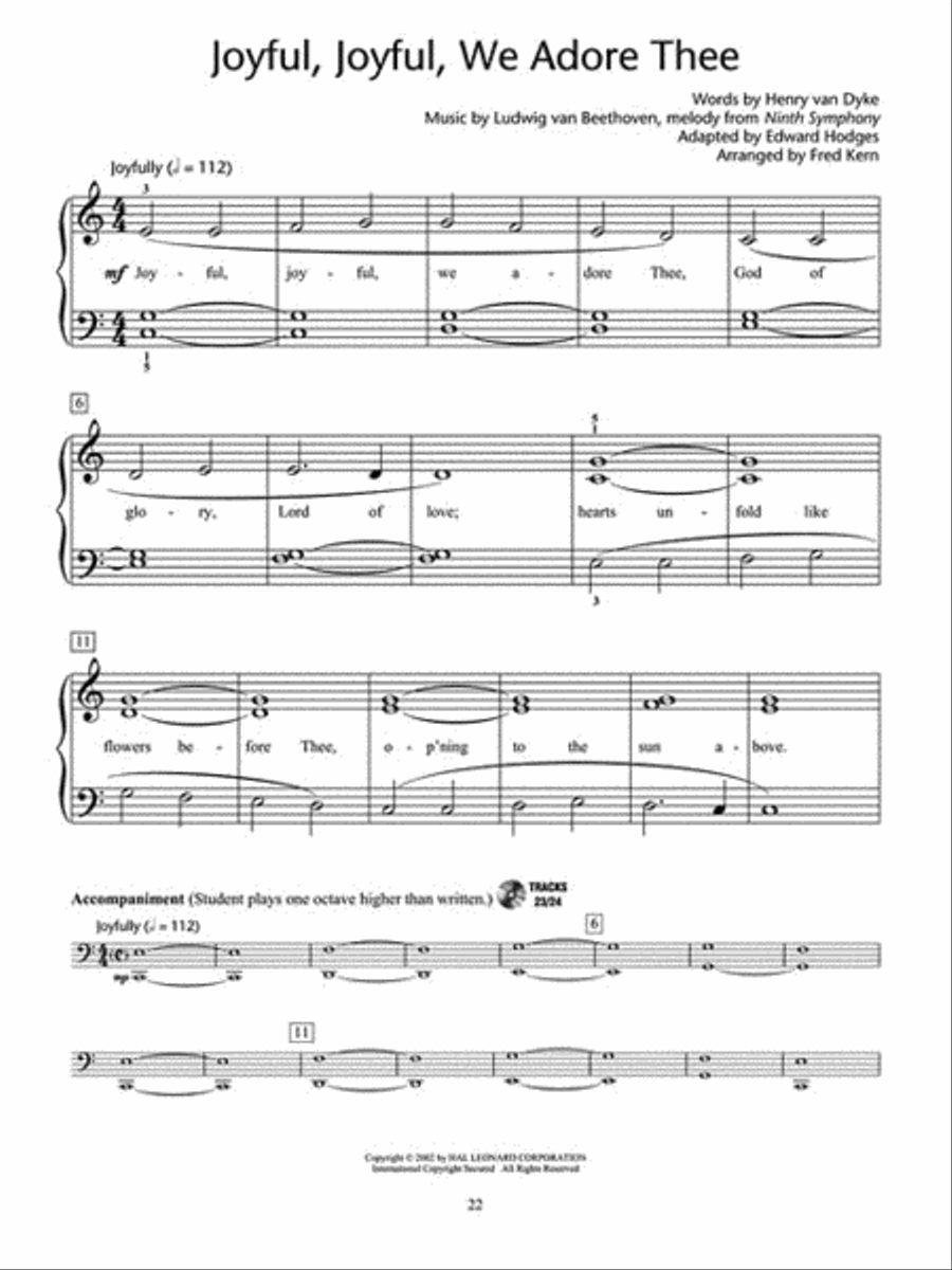 Traditional Hymns Book 1 Piano Method scores gallery preview page 5