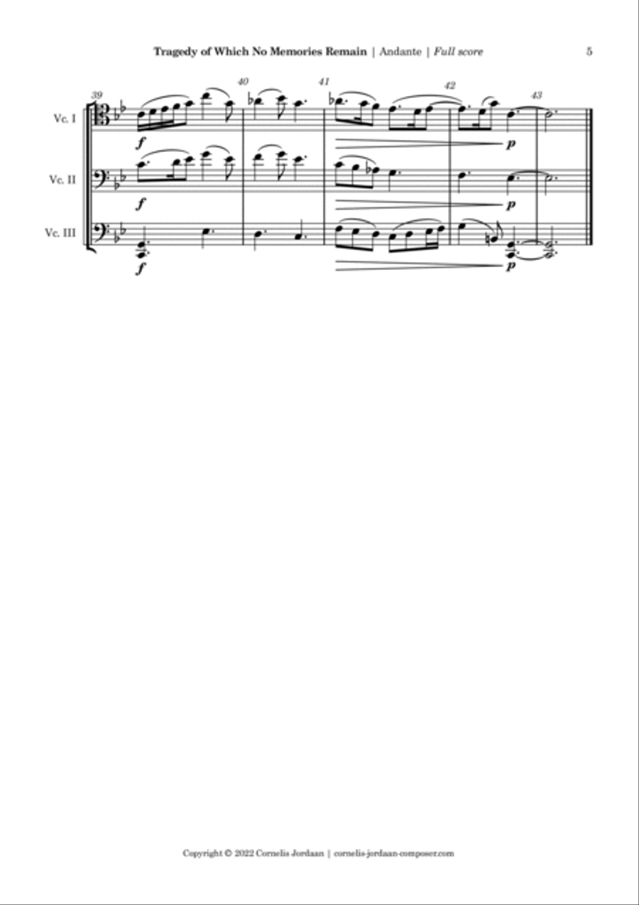 Tragedy of which no memories remain Small Ensemble scores gallery preview page 5