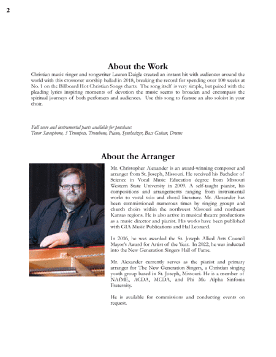 You Say 4-Part scores gallery preview page 2