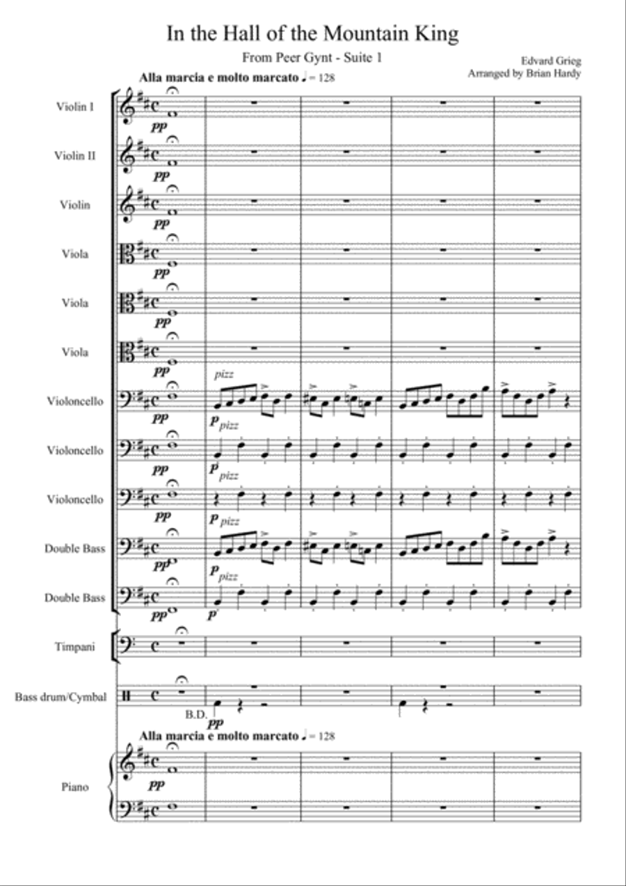 IN THE HALL OF THE MOUNTAIN KING Percussion Ensemble scores gallery preview page 2