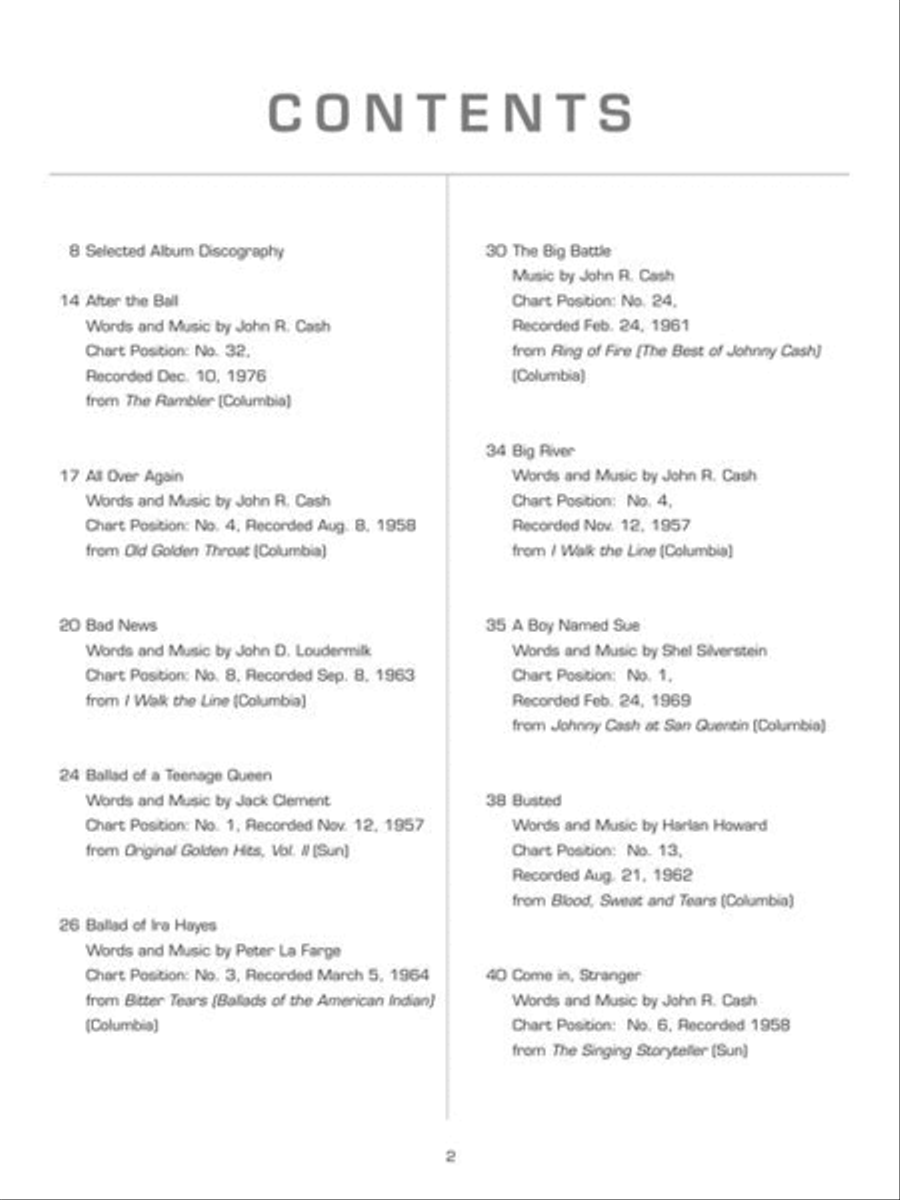 The Essential Johnny Cash Piano, Vocal, Guitar scores gallery preview page 4