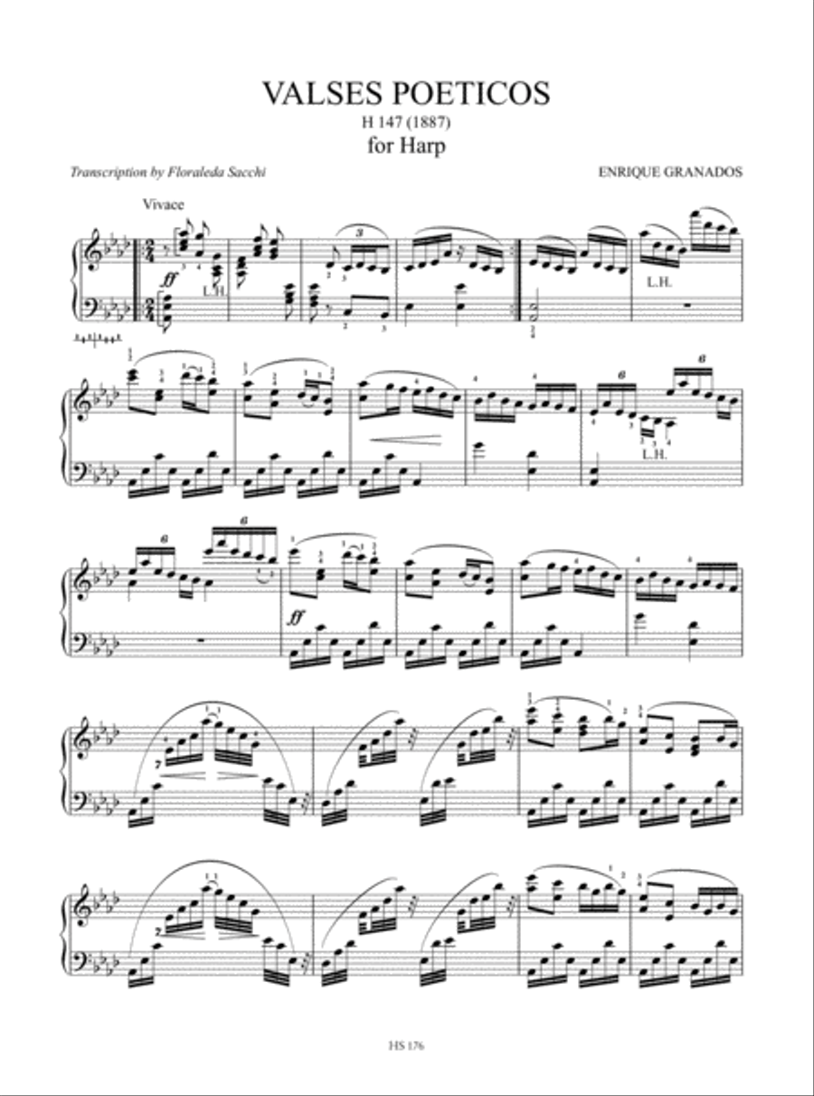 Granados Album for Harp Harp scores gallery preview page 2