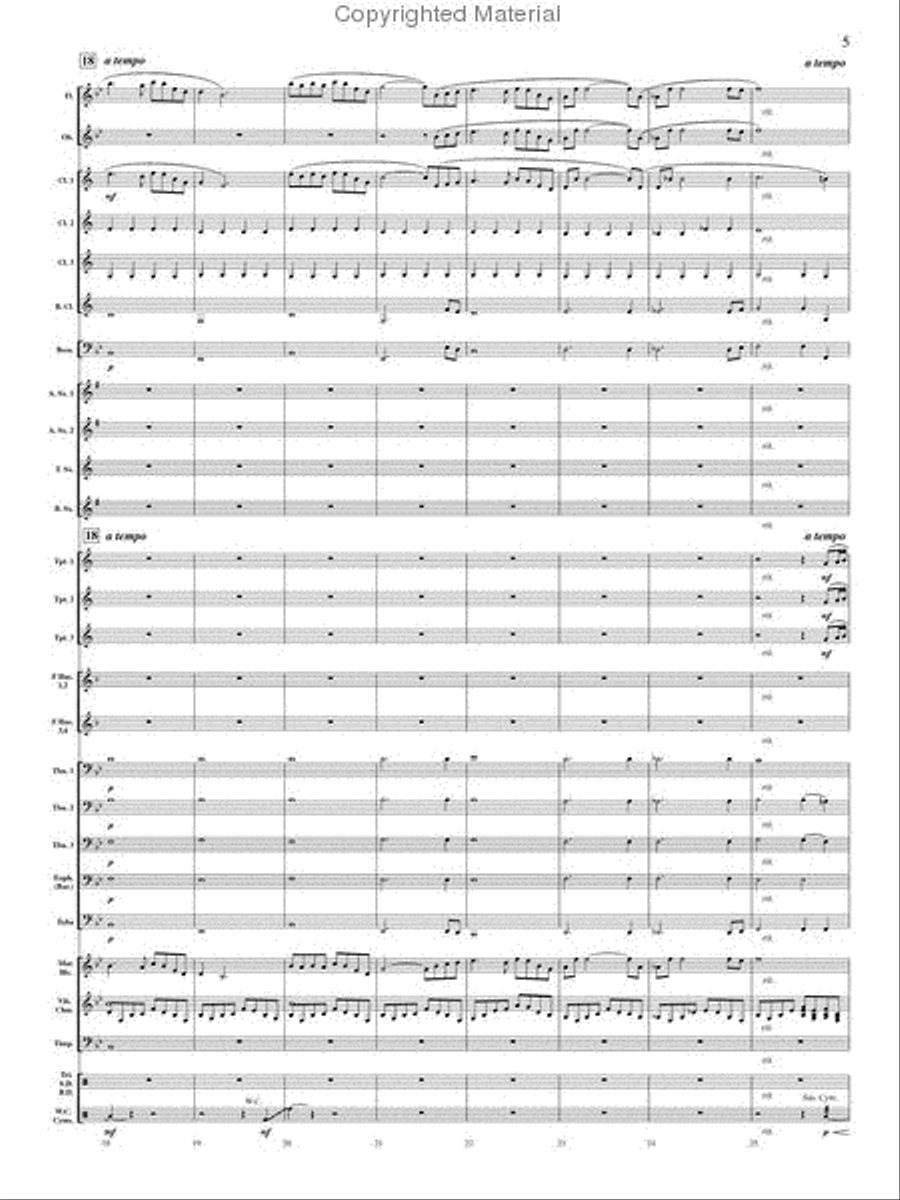 On Angel Wings Concert Band scores gallery preview page 4