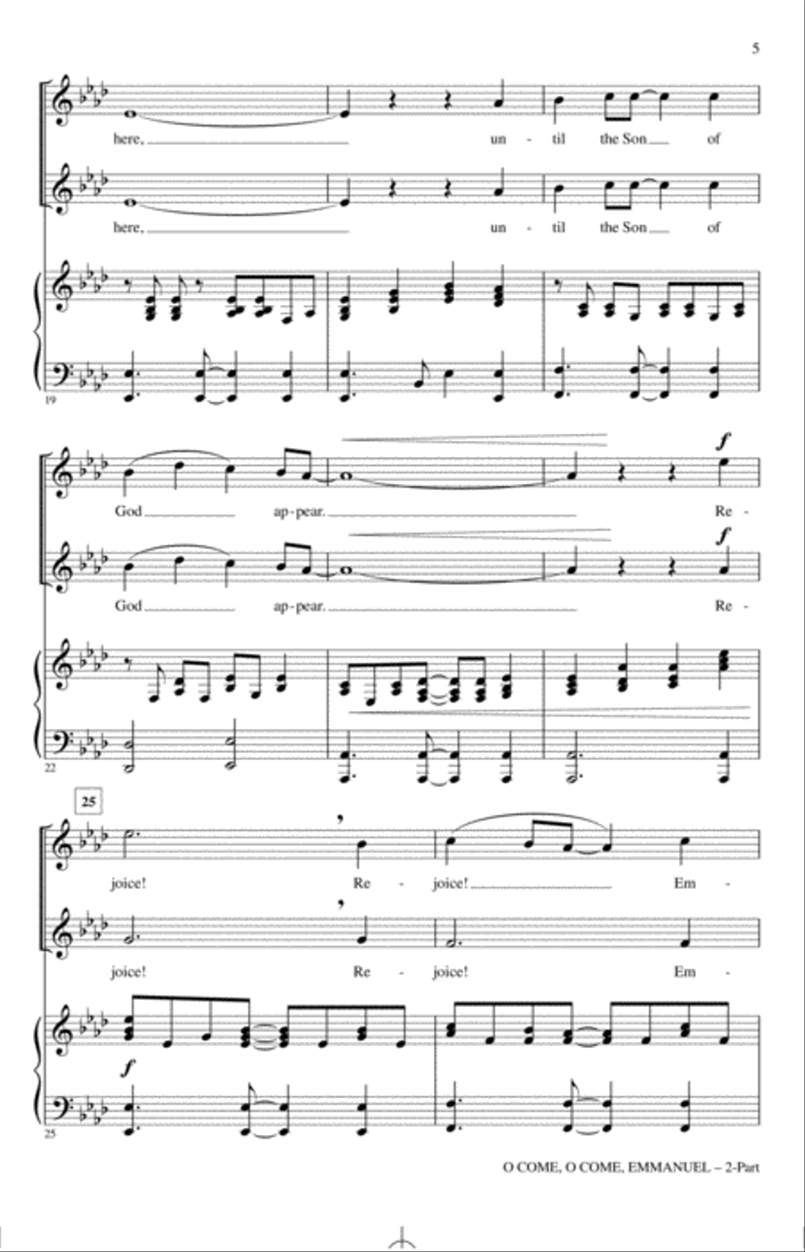 O Come, O Come Emmanuel O Come, O Come Emmanuel 2-Part scores gallery preview page 3