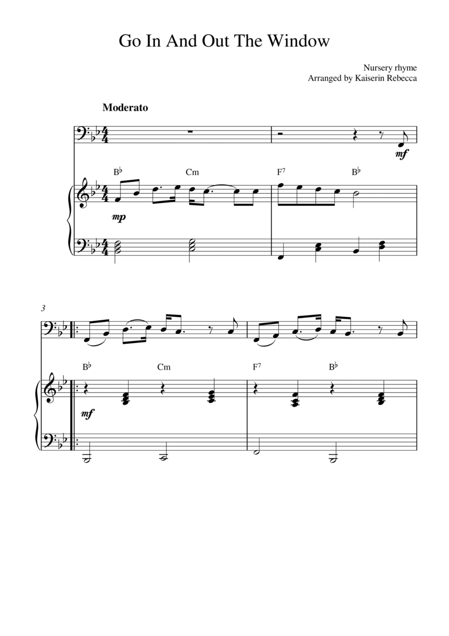 Go In And Out The Window Go In And Out The Window Bassoon scores gallery preview page 1
