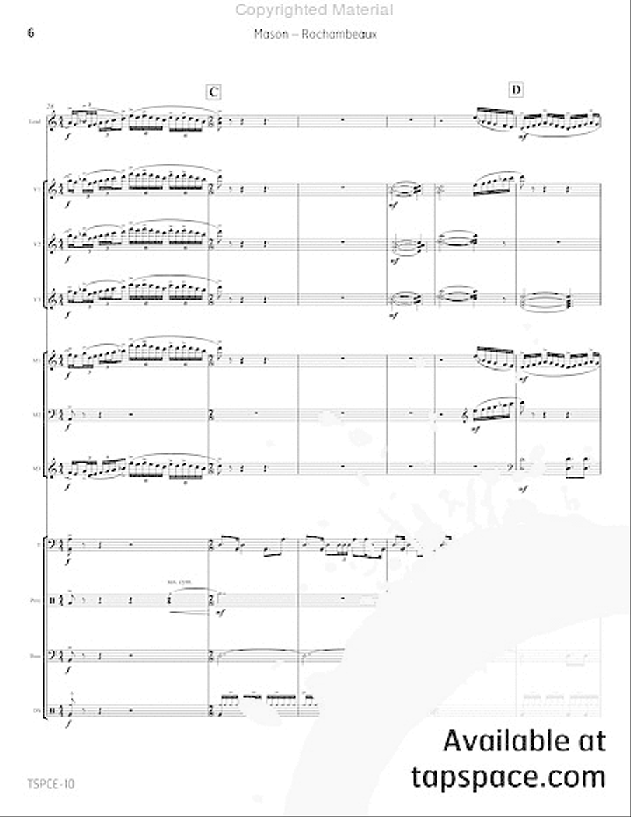 Rochambeaux Percussion Ensemble scores gallery preview page 11