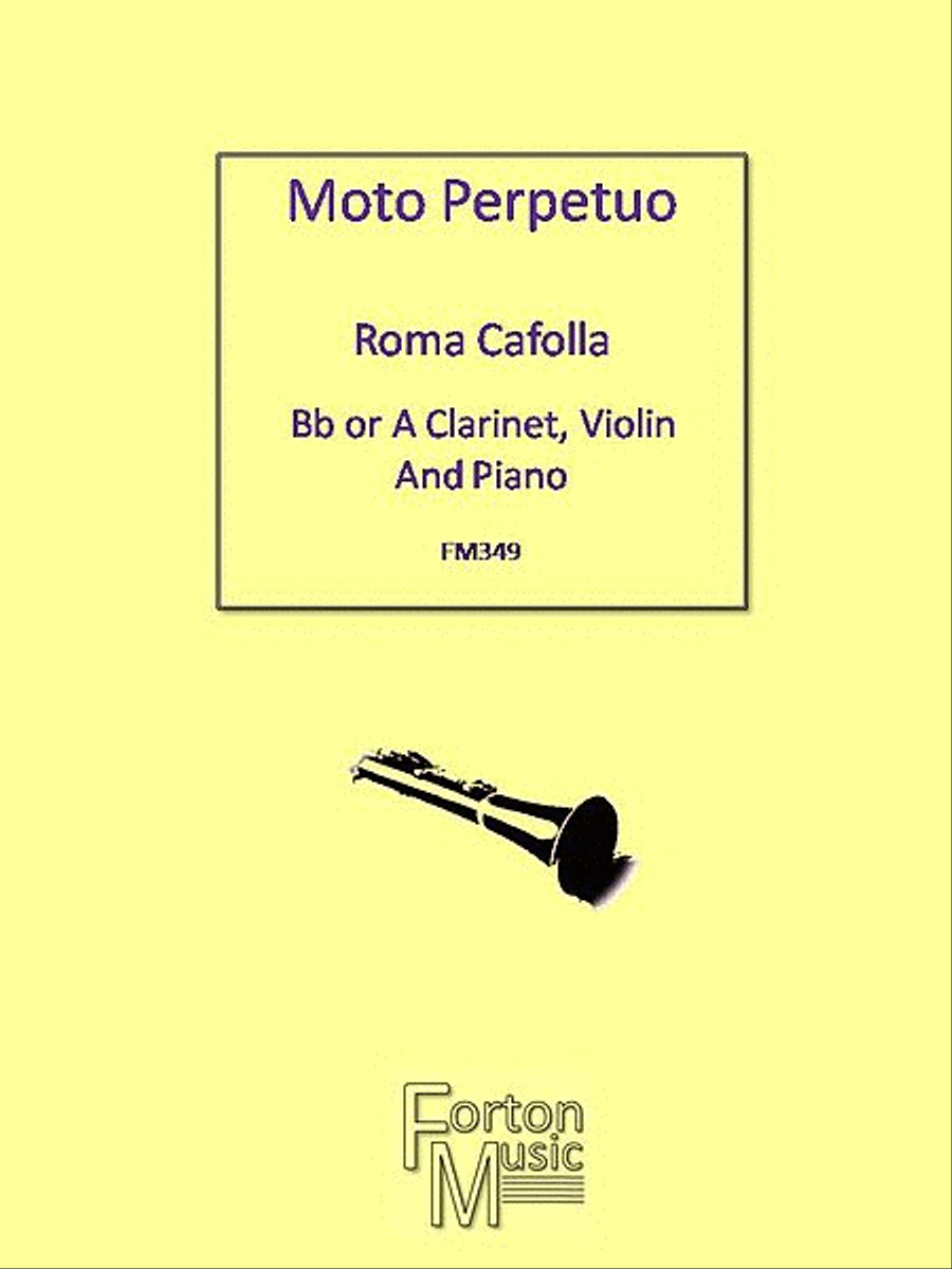 Moto Perpetuo Clarinet scores gallery preview page 1