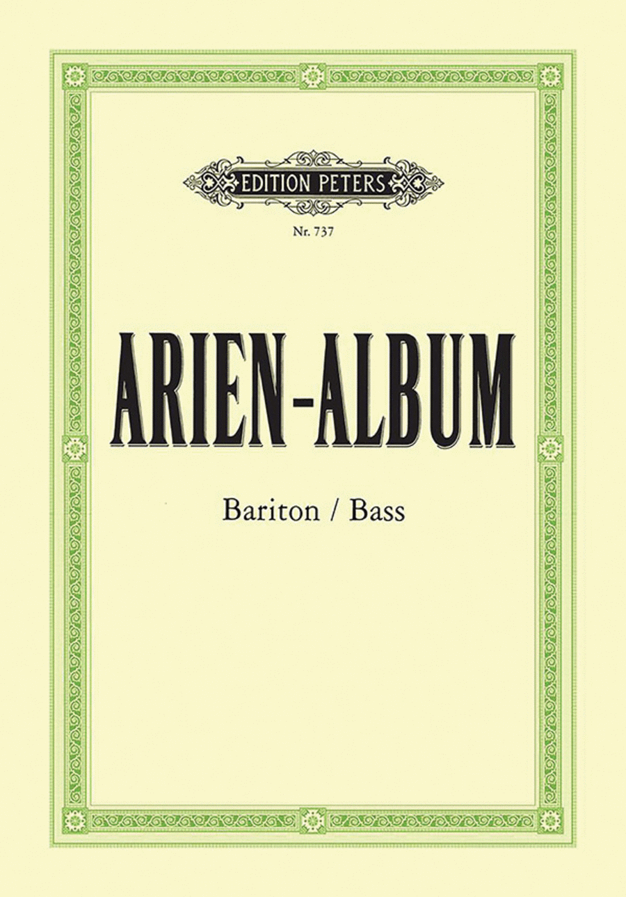 Aria Album for Baritone or Bass (54 Arias)