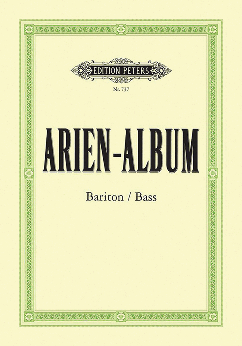 Arien-Album -- Famous Arias for Baritone/Bass and Piano