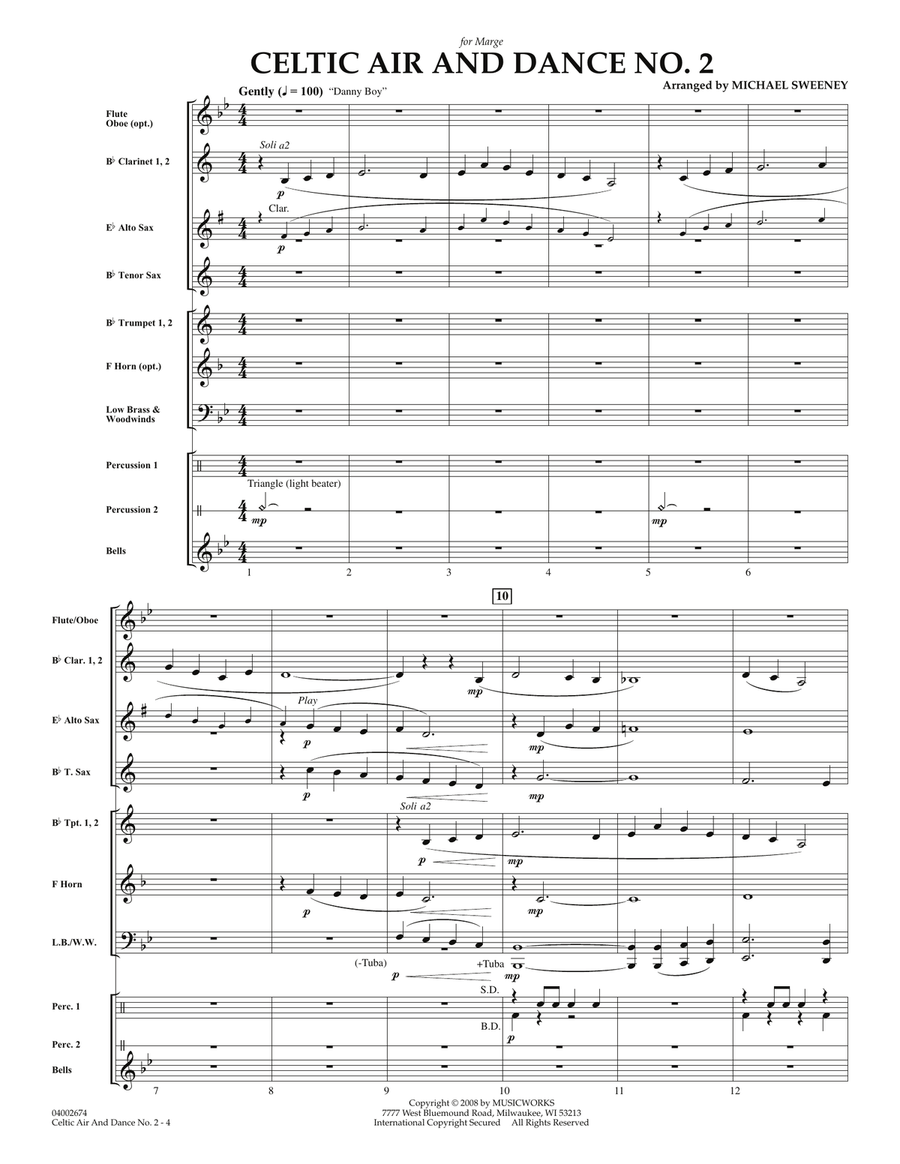 Celtic Air and Dance No. 2 - Full Score Concert Band scores gallery preview page 3