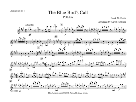 The Blue Bird's Call - Polka - for "Hungry Five" Polka Band