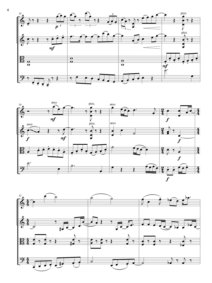 Hello, Goodbye String Quartet scores gallery preview page 4