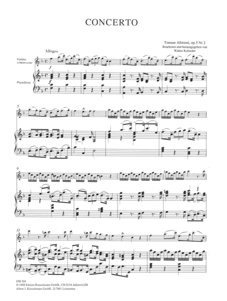 Concerto a cinque Op. 5/2