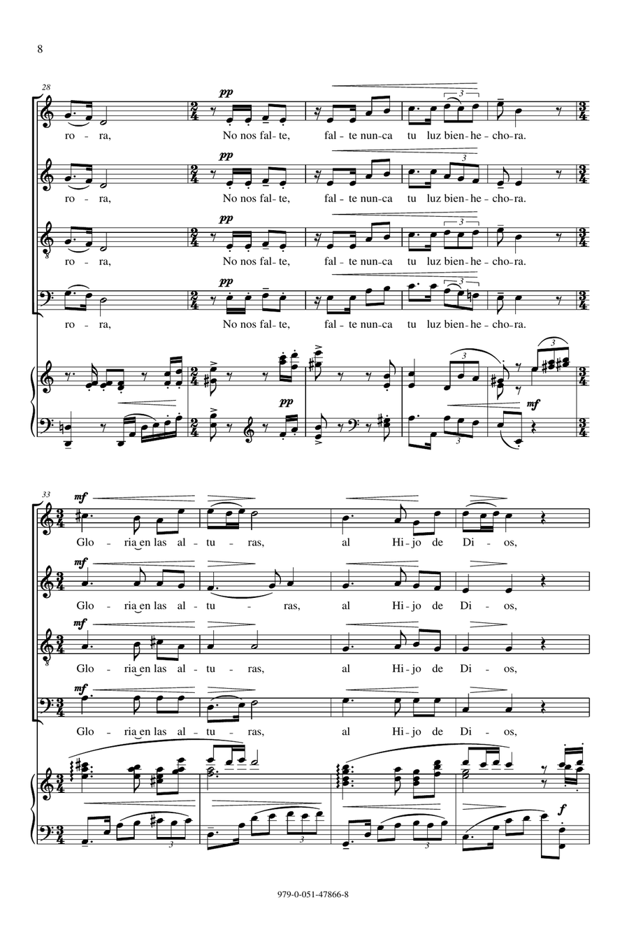 O Brillante Estrella 4-Part scores gallery preview page 5