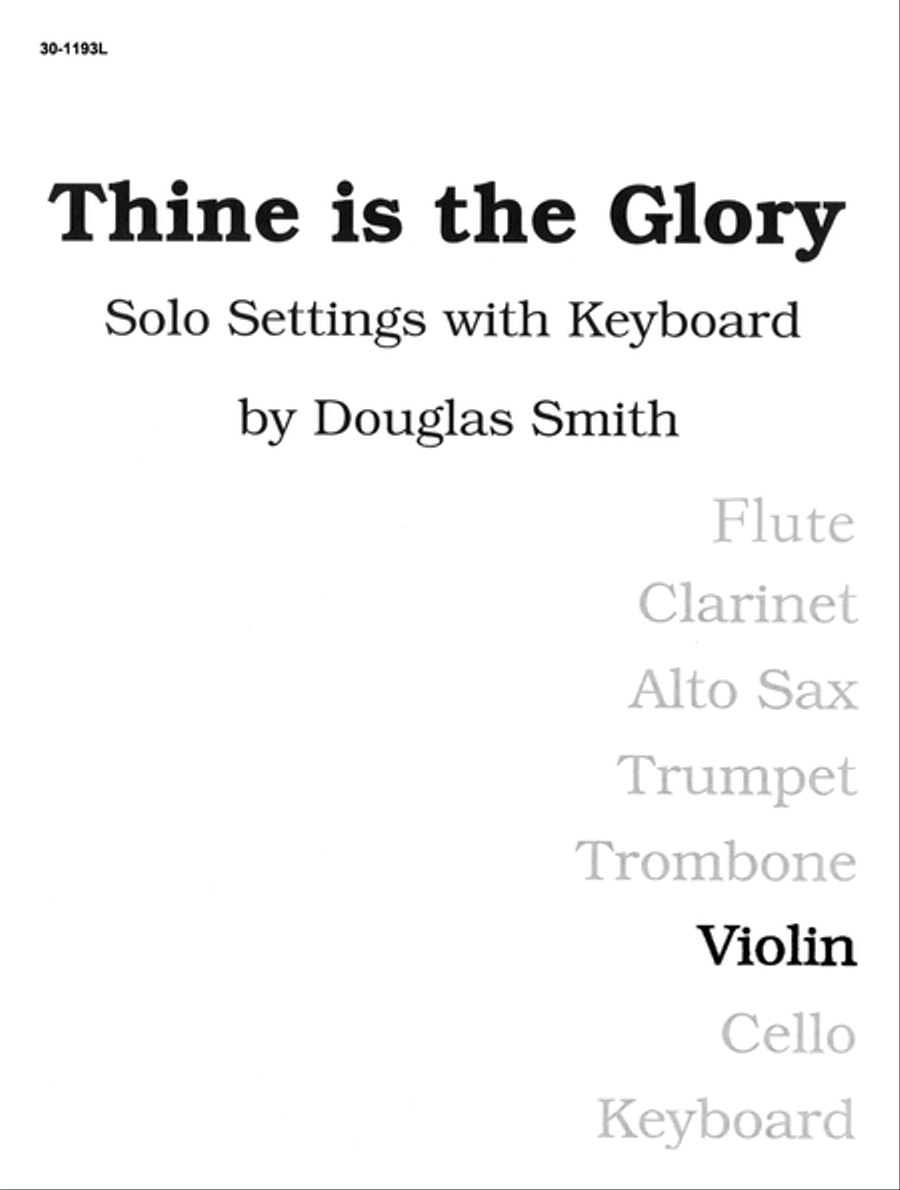 Thine Is the Glory - Violin Violin scores gallery preview page 1