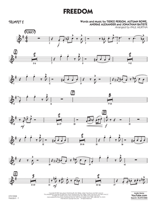 Book cover for Freedom (arr. Paul Murtha) - Trumpet 2