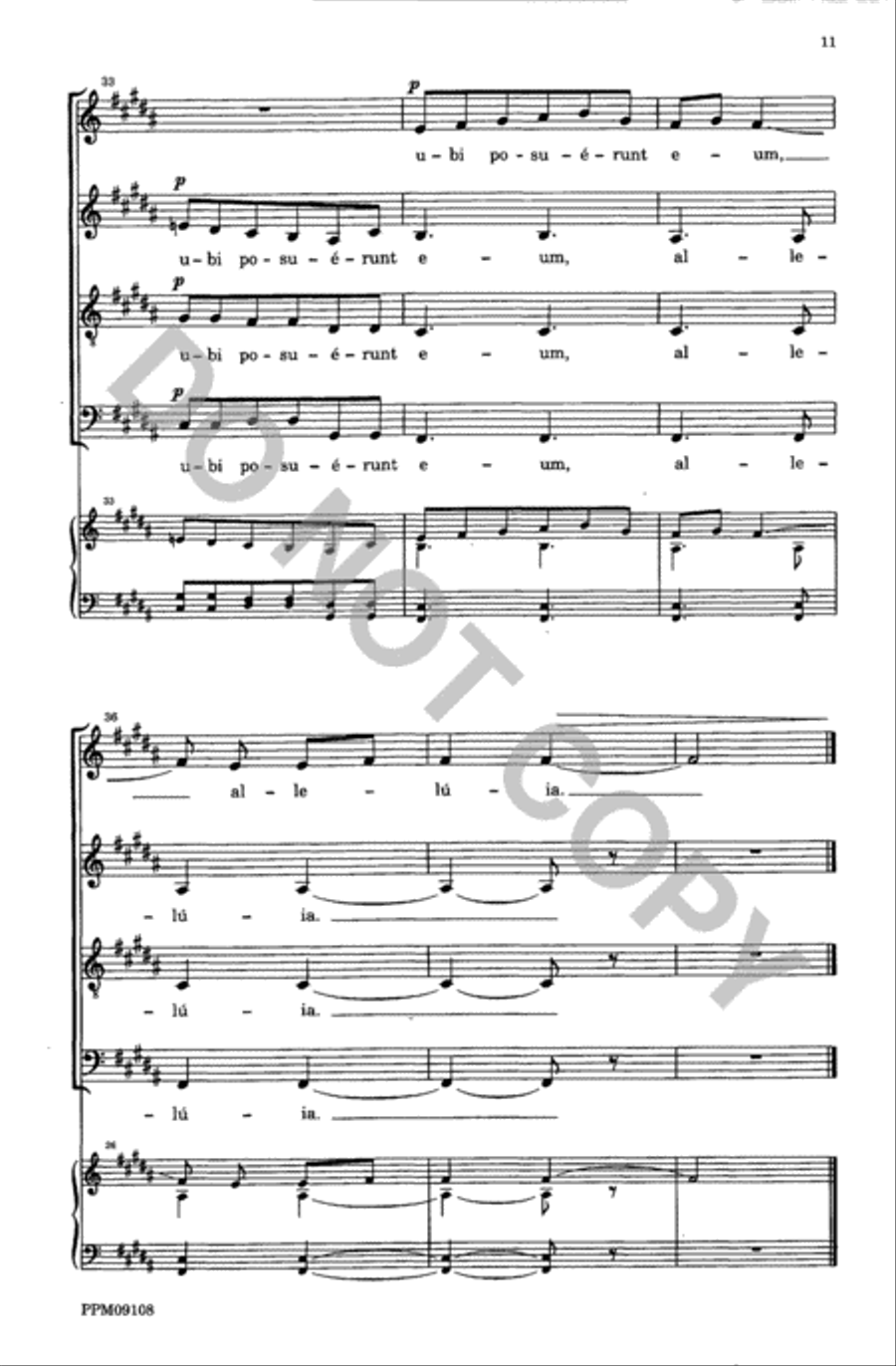 Four Motets from 'Resurrexi' 4-Part scores gallery preview page 12