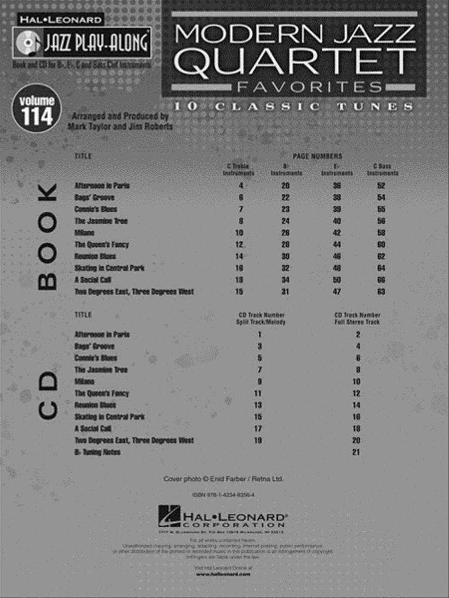 Modern Jazz Quartet Favorites Modern Jazz Quartet Favorites Jazz Ensemble scores gallery preview page 3