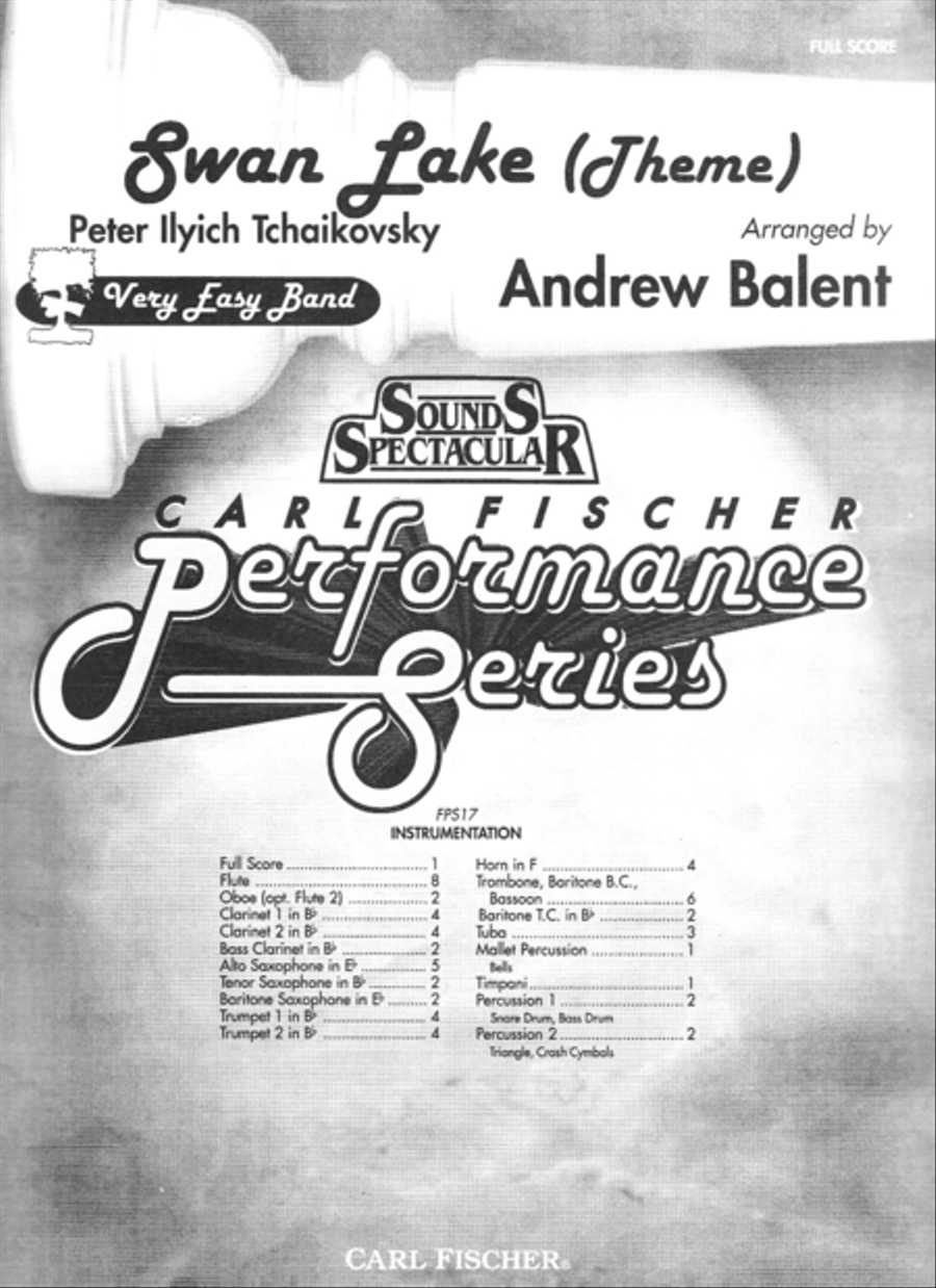 Swan Lake (Theme) Concert Band scores gallery preview page 1