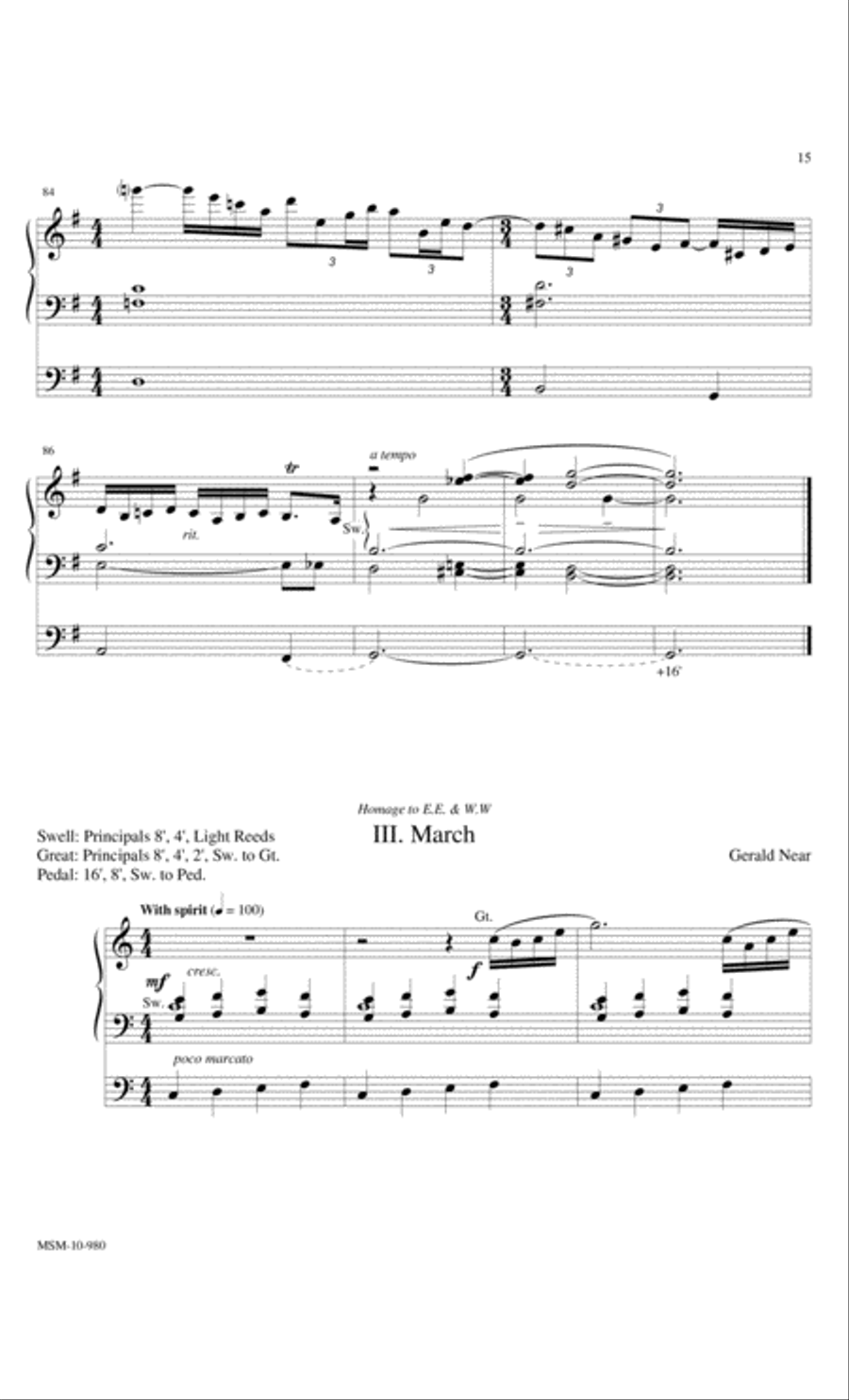 Sonata Breve Organ scores gallery preview page 7
