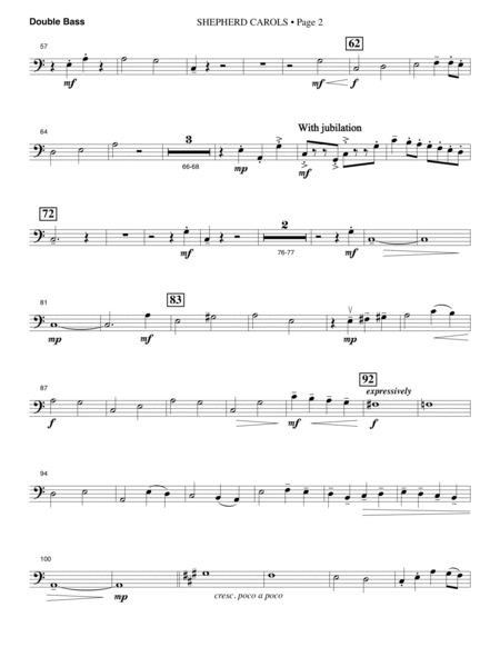 Shepherd Carols - Double Bass