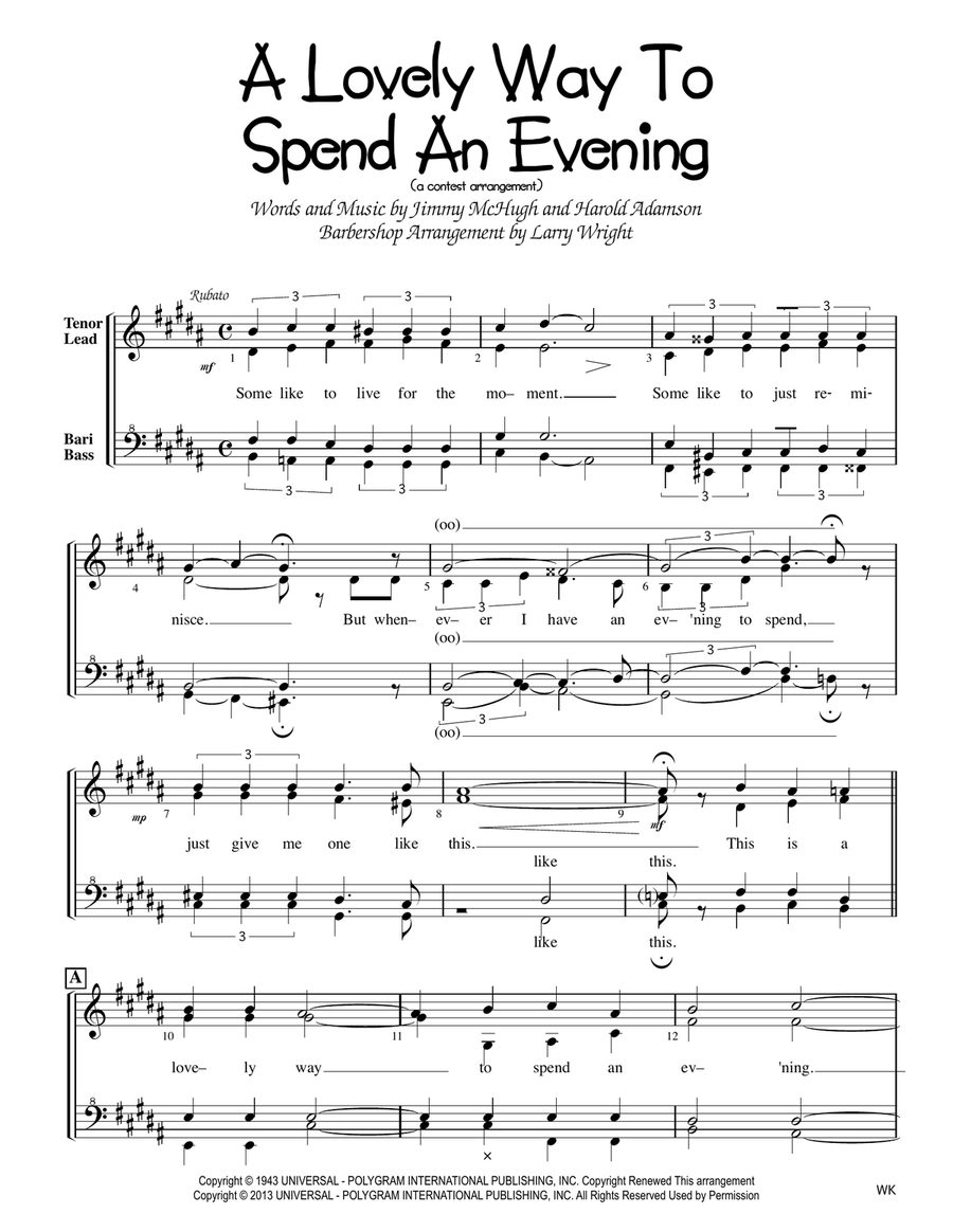 A Lovely Way To Spend An Evening