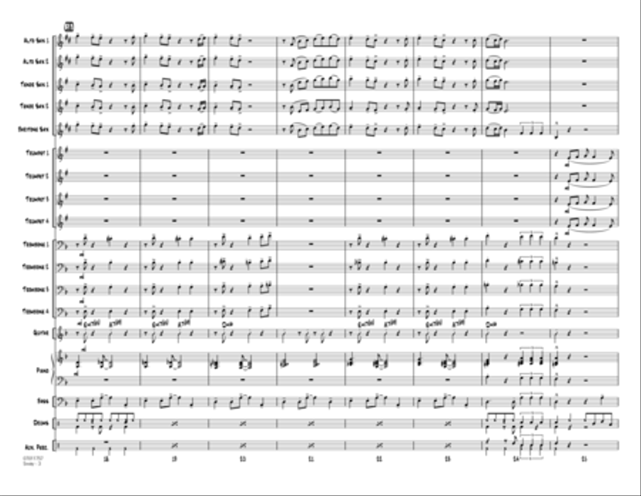 Sway (Quien Sera) - Conductor Score (Full Score) Jazz Ensemble scores gallery preview page 3