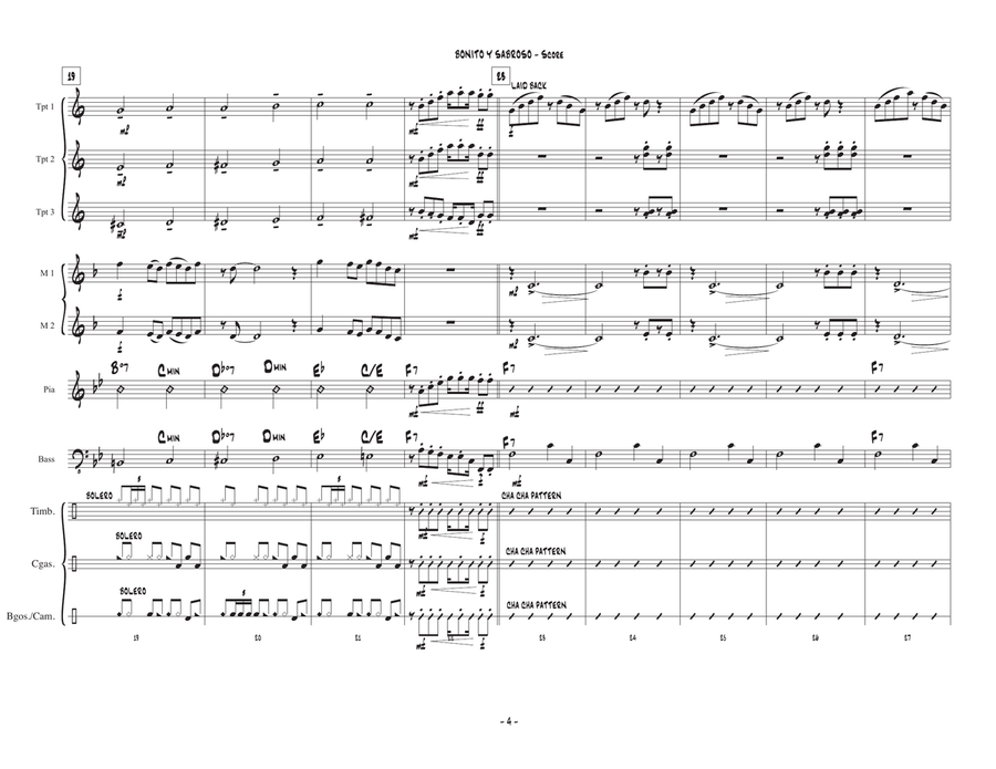 Bonito Y Sabroso Brass Ensemble scores gallery preview page 4