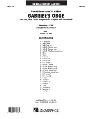 Book cover for Gabriel's Oboe (from The Mission) - Full Score