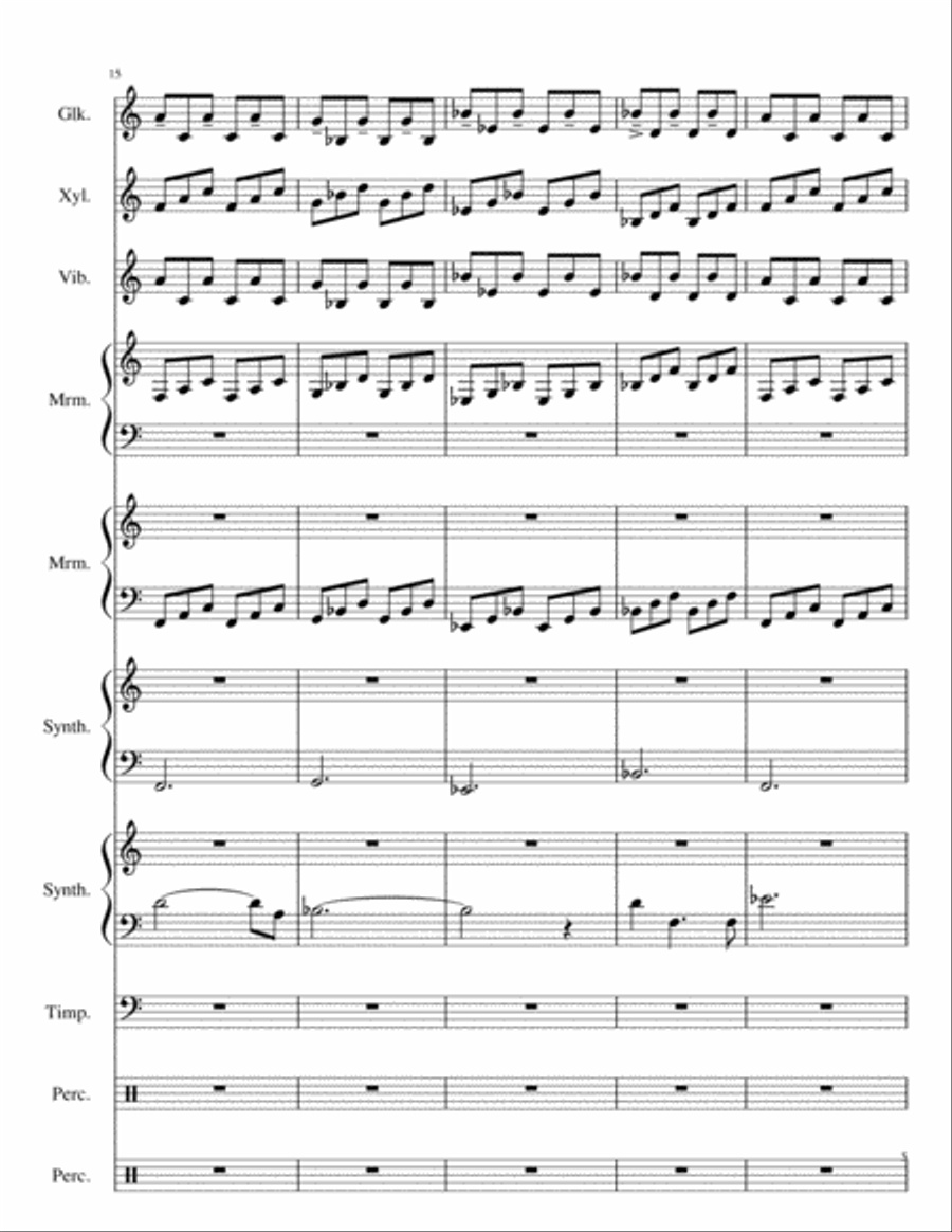 Radio Ballet Concert Band scores gallery preview page 5