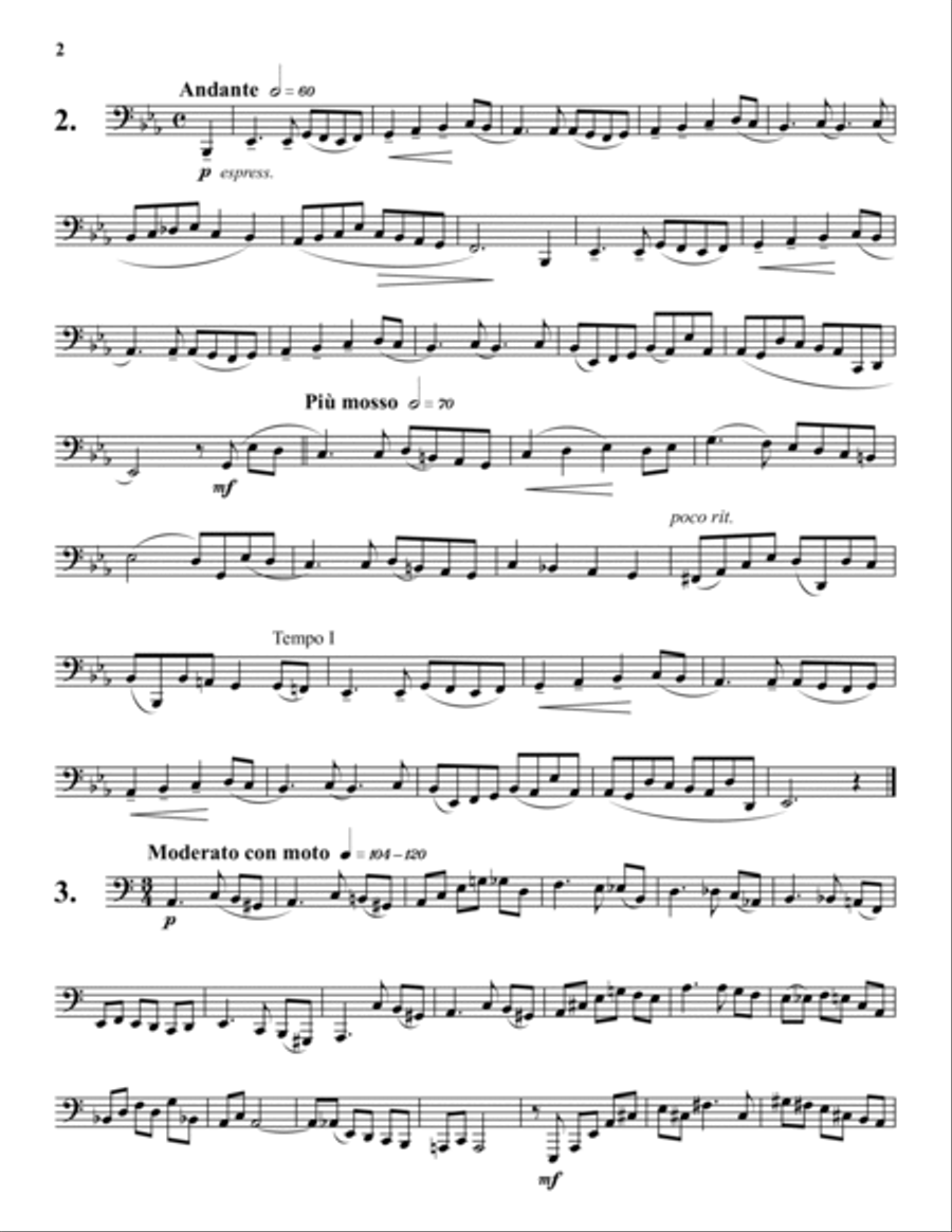 Progressive Etudes for Tuba, Vol. 3 Tuba scores gallery preview page 2