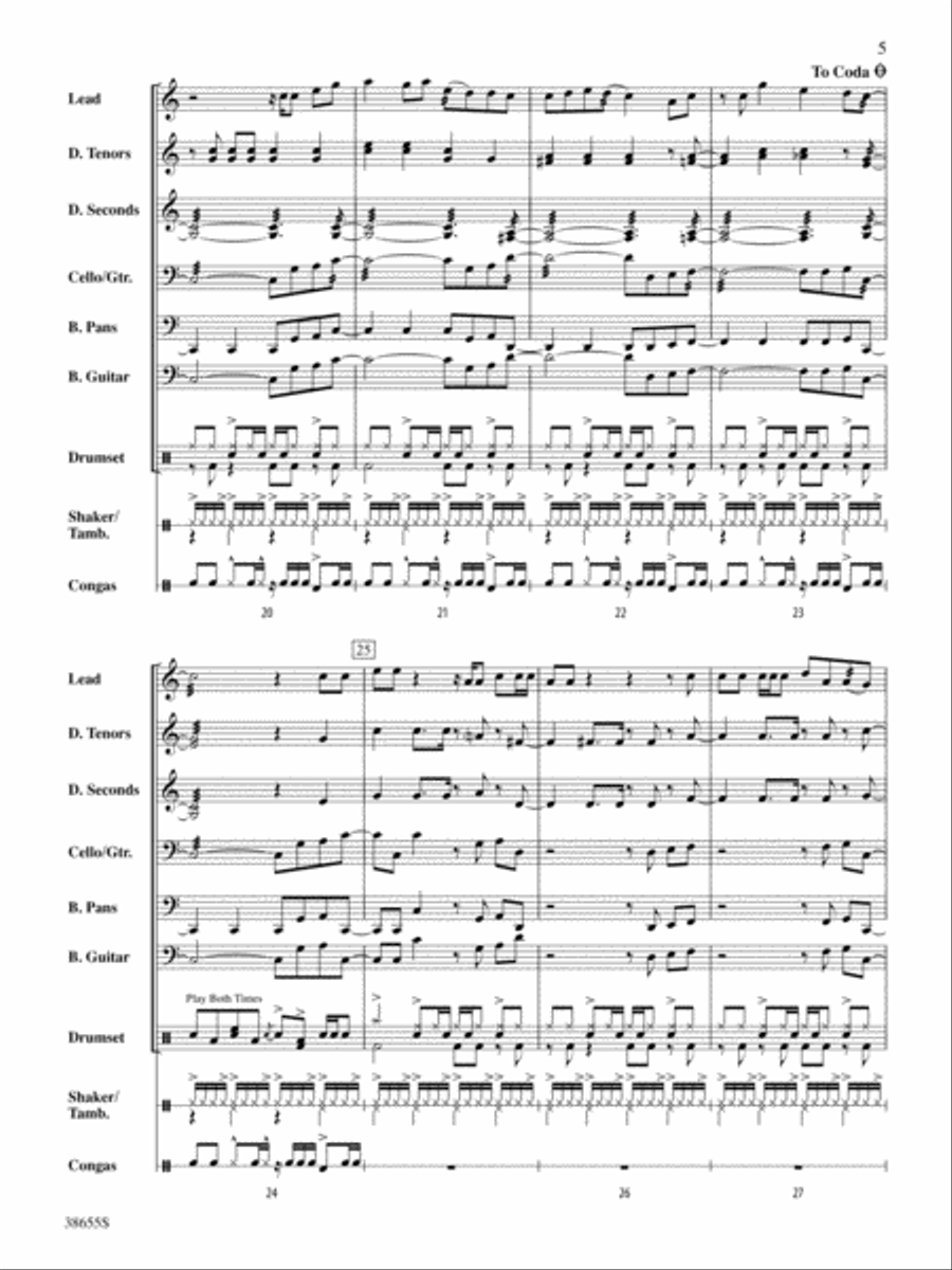Forget You: Score Forget You: Score Steel Drum Band scores gallery preview page 5