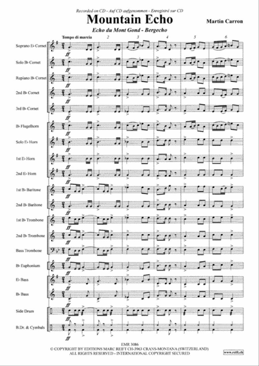 Mountain Echo Mountain Echo Brass Band scores gallery preview page 4