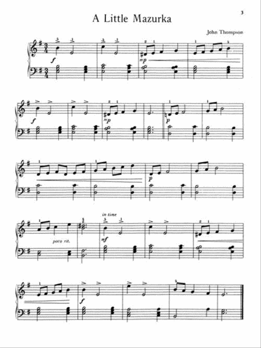 <br>Sheet music extract
