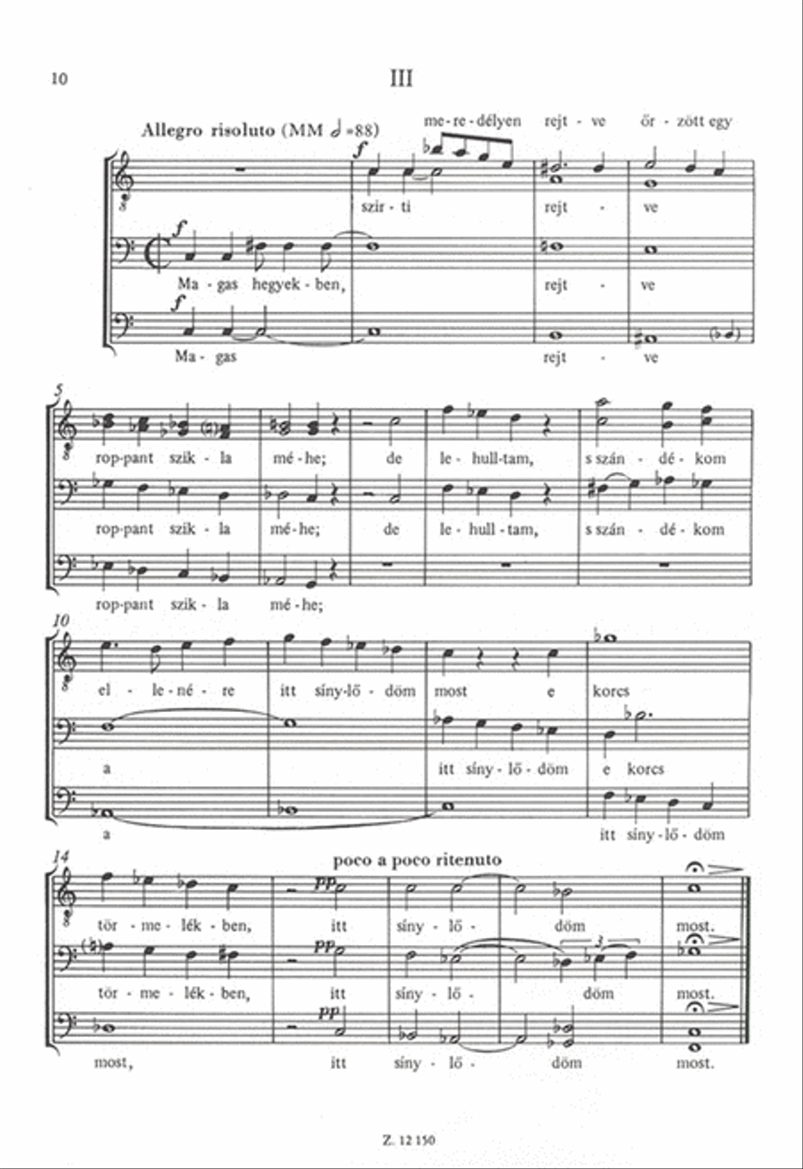 Szép szemeddel A Cappella scores gallery preview page 3