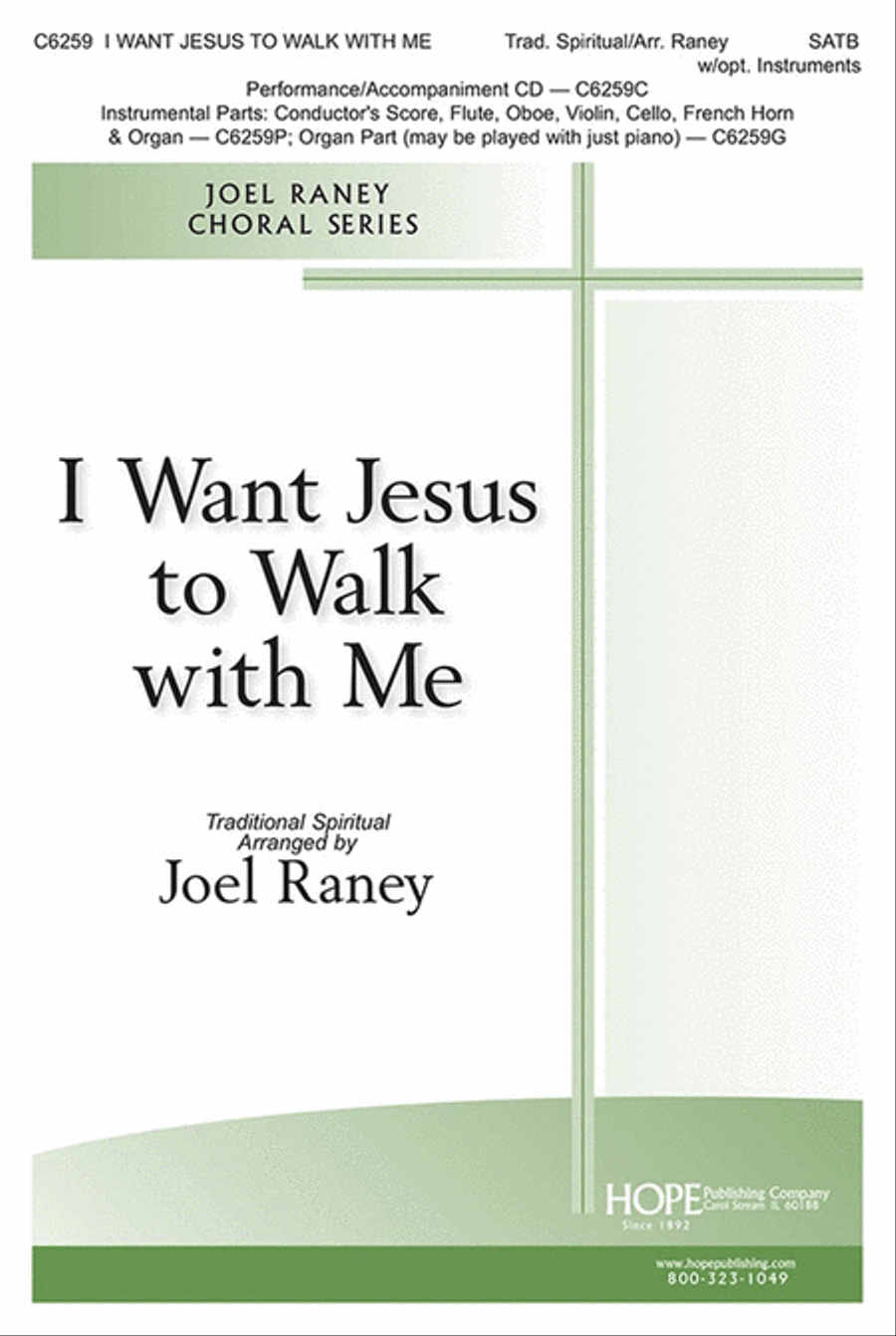 I Want Jesus to Walk with Me 4-Part scores gallery preview page 1