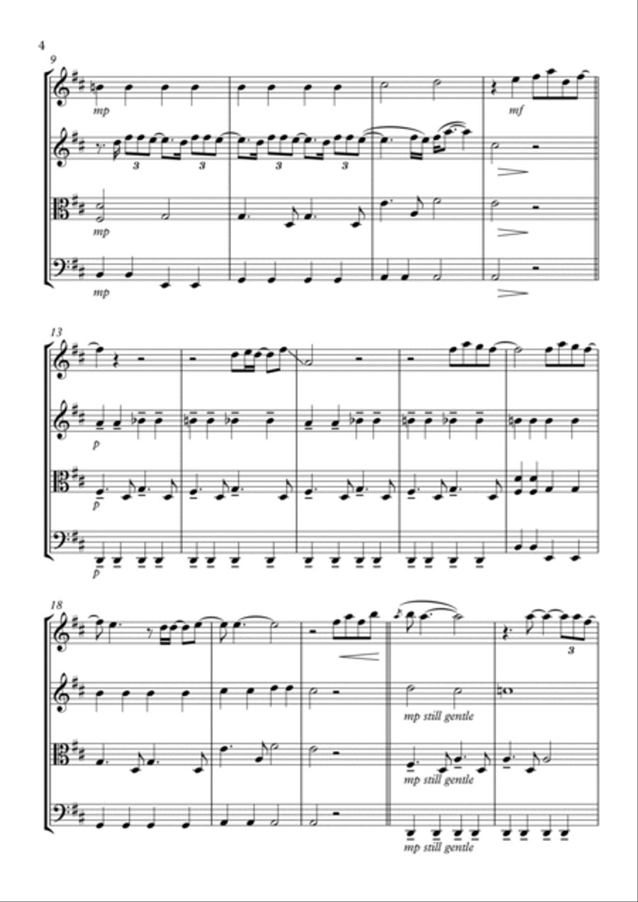 Strange Strange String Quartet scores gallery preview page 5