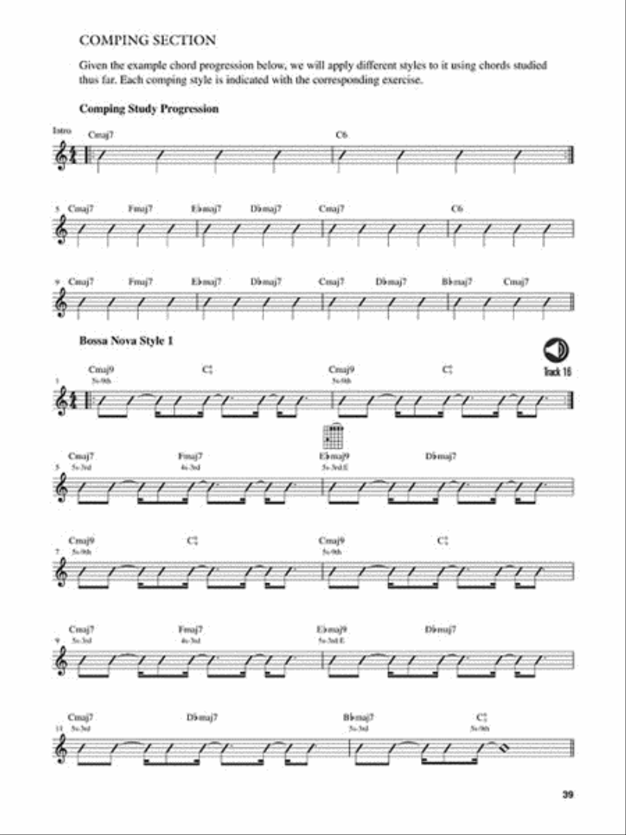 Chords for Jazz Guitar Electric Guitar scores gallery preview page 5
