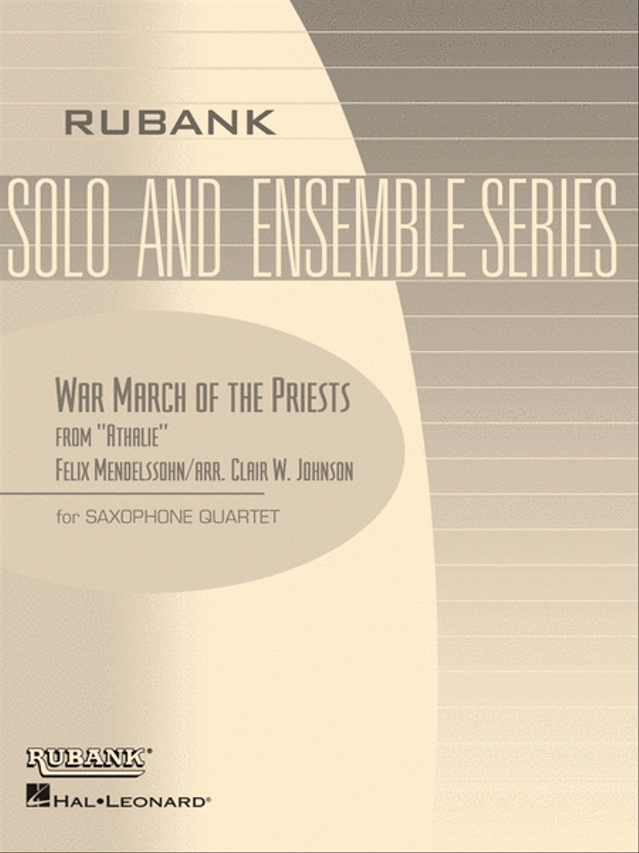 War March of the Priests (from Athalie) Saxophone Quartet scores gallery preview page 1