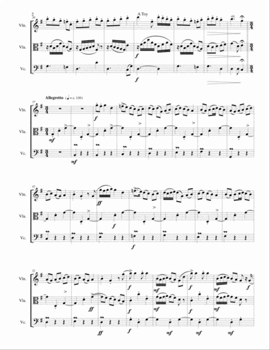 A Toy for string trio String Trio scores gallery preview page 2