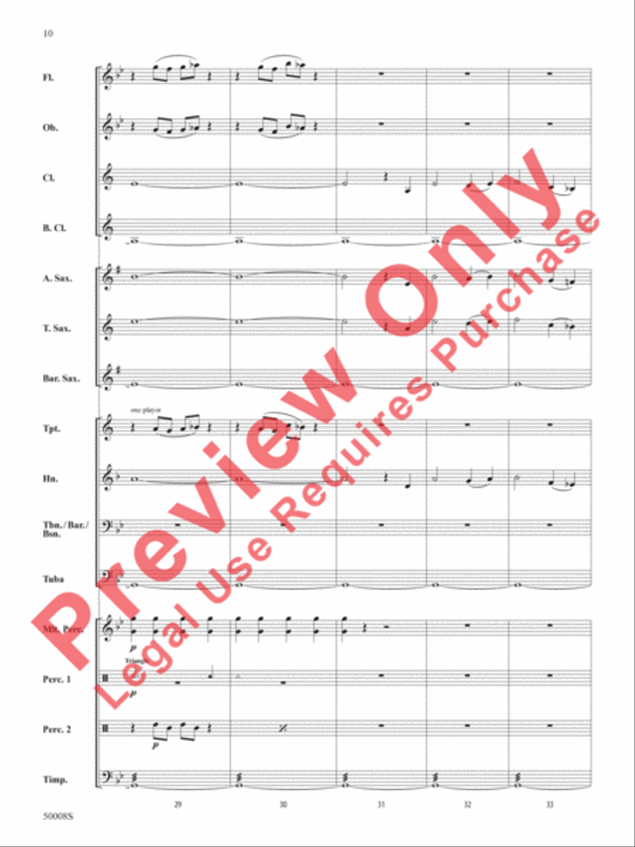 Galactic Nature Concert Band scores gallery preview page 11