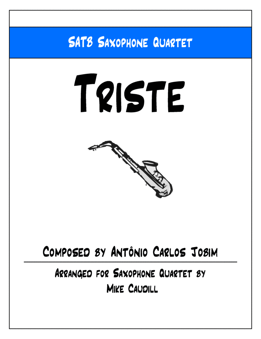 Triste Saxophone Quartet scores gallery preview page 1