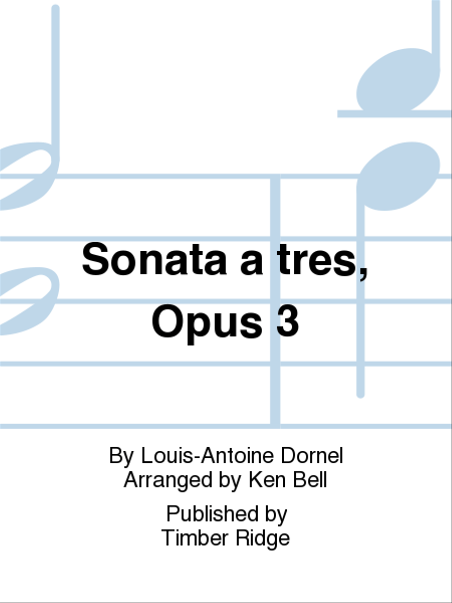 Sonata a tres, Opus 3 Woodwind Trio scores gallery preview page 1